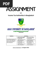 Download Assignment on Income Tax Authorities in Bangladesh by Shantanu Das SN38588280 doc pdf