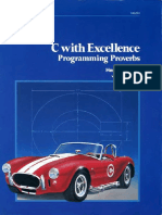 C With Excellence Programming Proverbs - Tauer