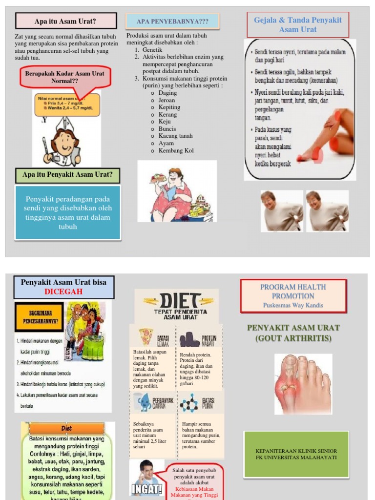 Gejala, Penyebab, dan Pencegahan Penyakit Asam Urat | PDF