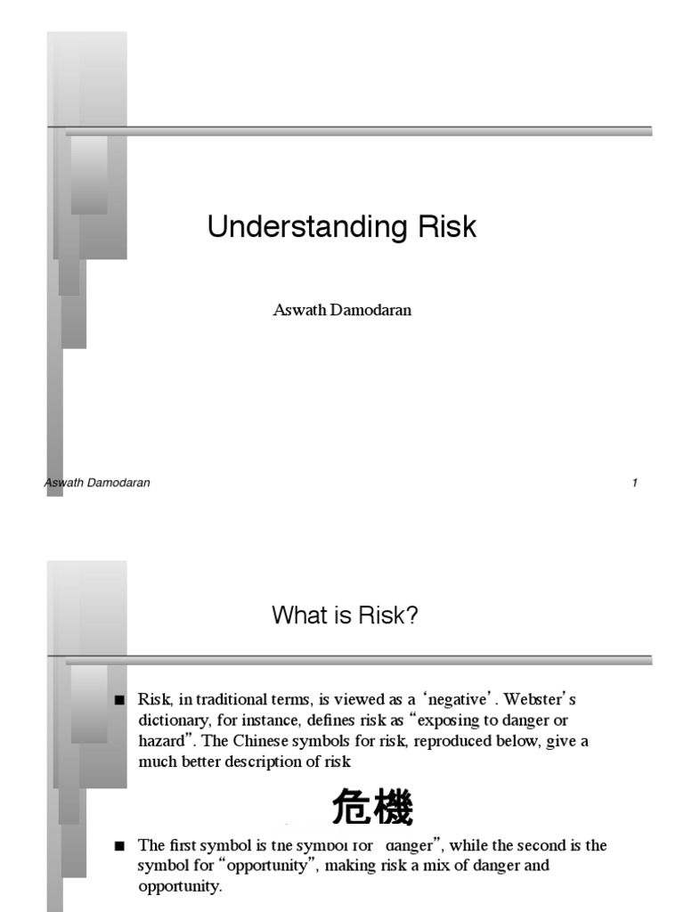 Understanding Equity Risk: A Summary of Aswath Damodaran's Theory-Based ...