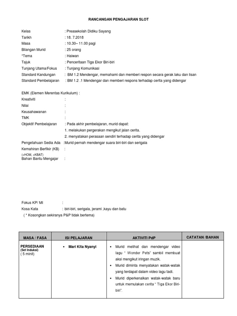 RPS Penceritaan  PDF