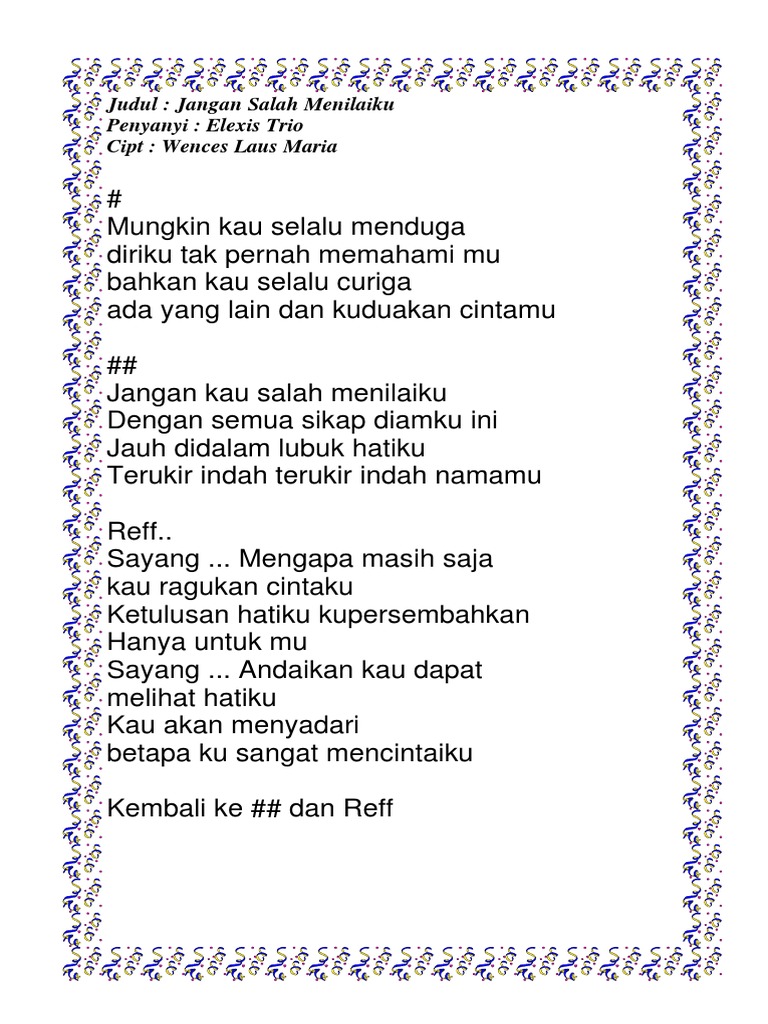 Jangan Salah Menilaiku Pdf