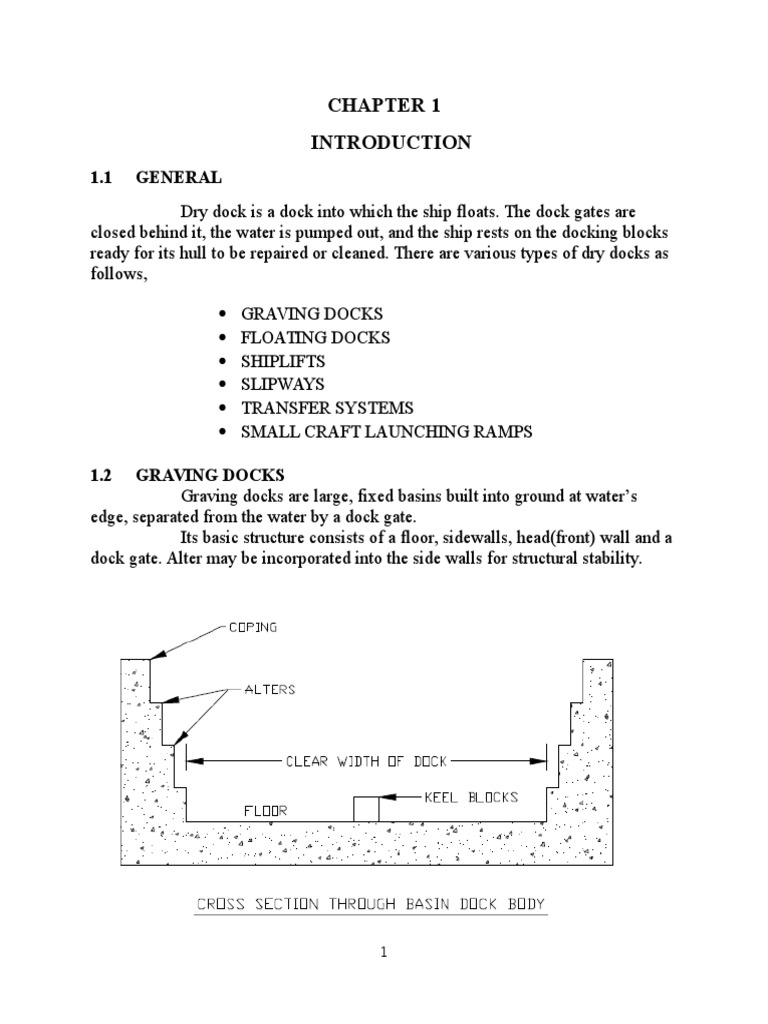 Design and Estimation of Dry Dock PDF | PDF | Soil Mechanics | Civil ...
