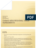 China's New Regional Trade Agreements