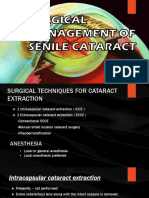 Surgical Management of Senile Cataract