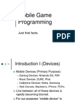 Mobile Game Programming: Just That Facts