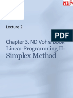 Chapter 3, ND Vohra Book Linear Programming II:: Simplex Method