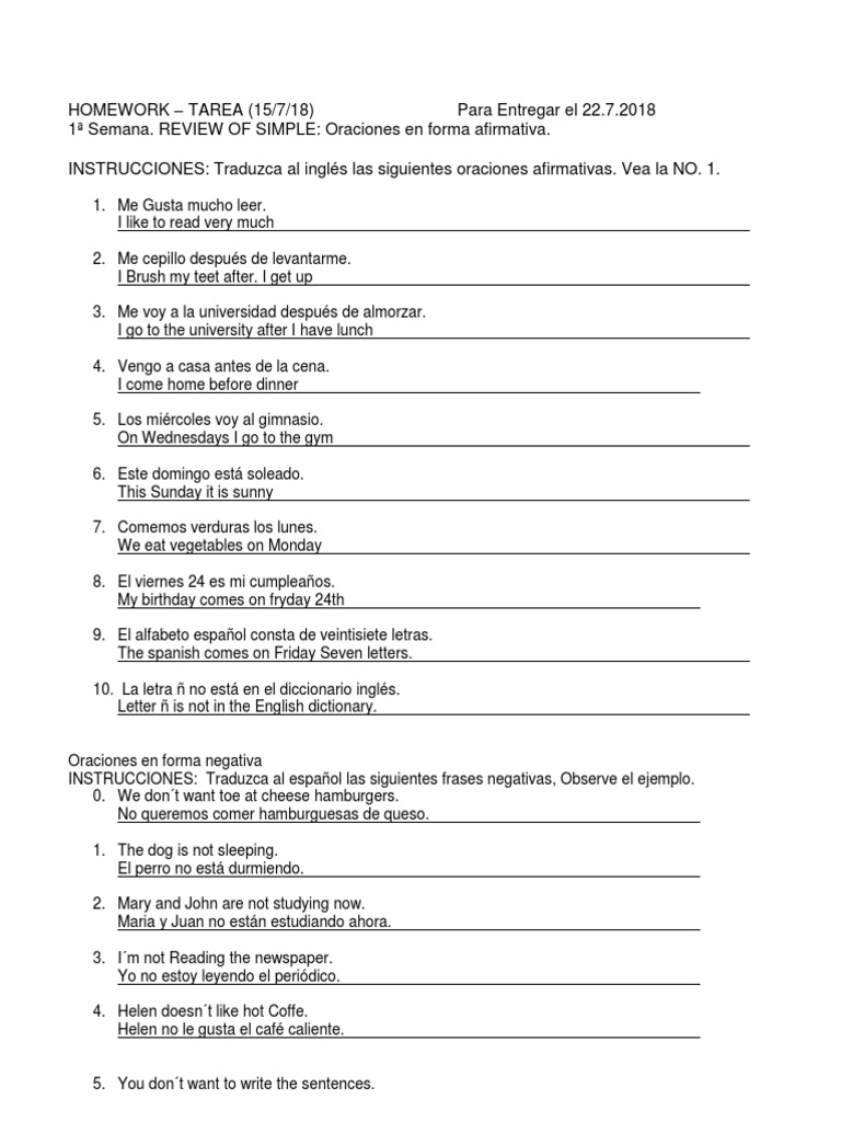Homework - Trabajo de Inglés | PDF | Naturaleza