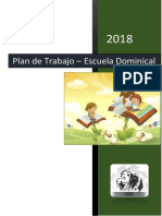 Plan de Trabajo Escuela Dominical Año 2018 PDF