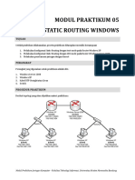 Modul Praktikum 05 Static Routing Windows PDF