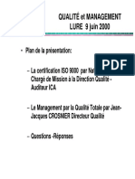 Qualité Et Management