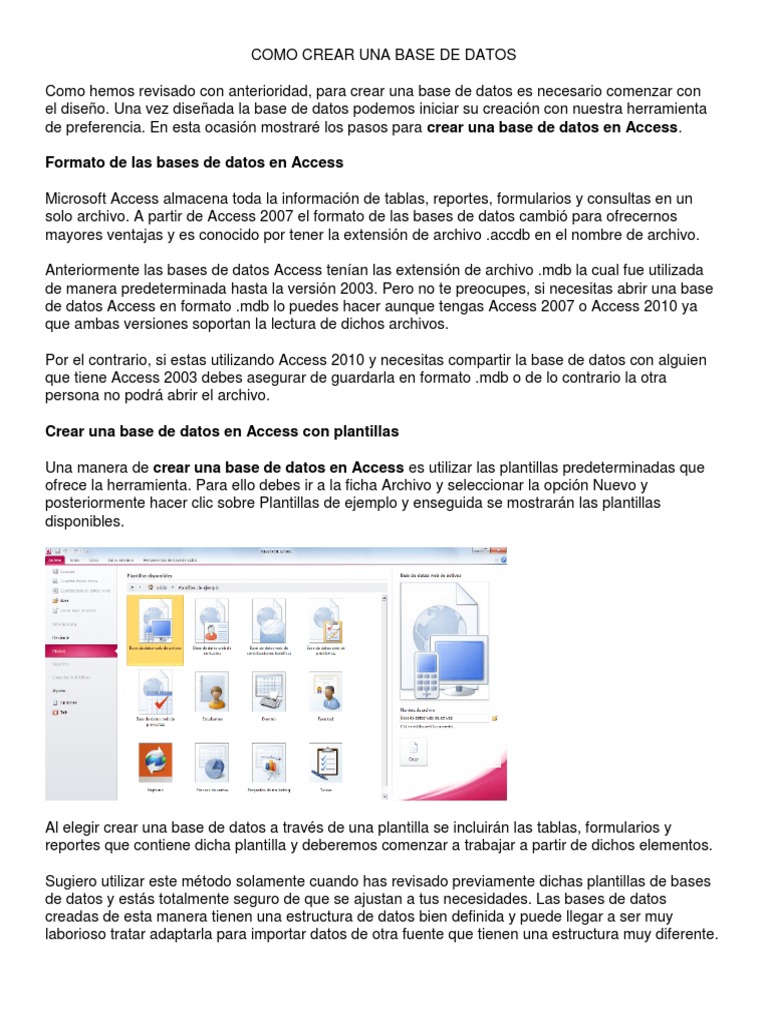 Cómo crear una base de datos en Access desde cero: pasos para diseñar e ...