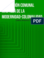 Producción Comunal Más Allá de La Modernidad-Colonialidad. Dafnis Domínguez