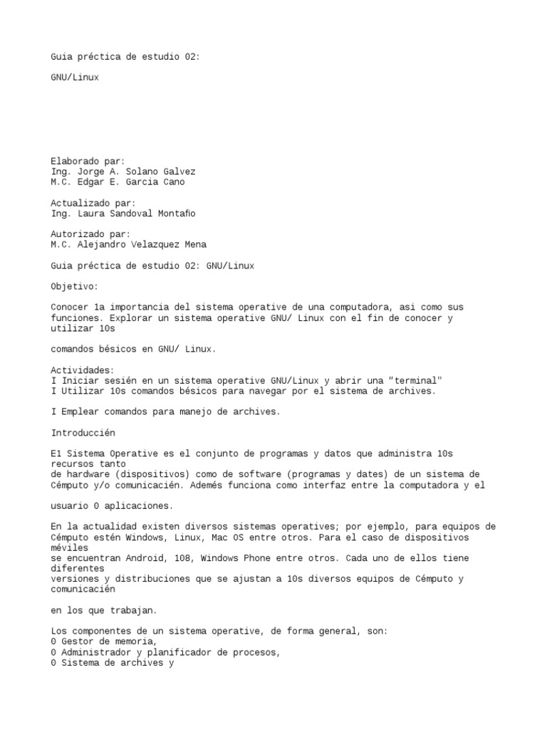 Introducción a GNU/Linux y Comandos Básicos | PDF | Software libre ...
