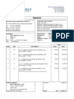 Invoice for Piping Materials