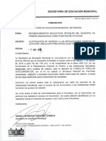 Comunicado Ingreso Simulacro Registraduría