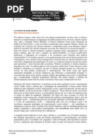 As Tensoes Da Modernidade