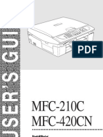 Brother MFC 420CN mAnual