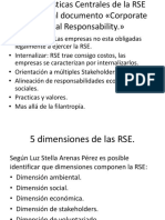 Características Centrales de La RSE Respecto Al Documento