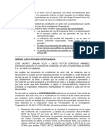 Audiencia de Oposición Constitución de Actor Civil