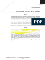 Lacarrieu - La "Insoportable Levedad" de Lo Urbano