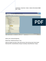 SAP SD Material Creation