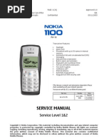 Download Nokia 1100 Service Manual Level 1 2 by Pentti Hevosaho SN38593122 doc pdf
