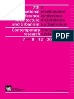 7th 7. International Mezinárodní Conference Konference Architecture Architektura and Urbanism A Urbanismus Contemporary Současný Research Výzkum 7 - 8 / 12 / 2017 Edited