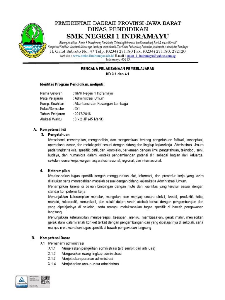 Unsur Unsur Administrasi Menurut The Liang Gie Berbagai