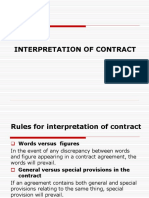 Lec 2 - Interpretation of Contract