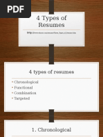 4 Types of Resumes