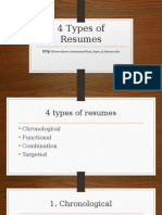 4 Types of Resumes
