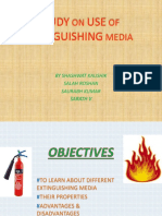 Study On Use of Extinguishing Media