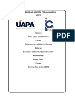 Tarea 3 de Educación e Identidad de Los Docentes