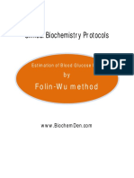 Estimation of Glucose by Folin Wu Method
