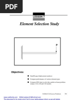 MSC PATRAN Beam Element Study