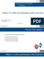 Eek 10: Lans and Wireless Lans Overview: Data Communication and Computer Networks