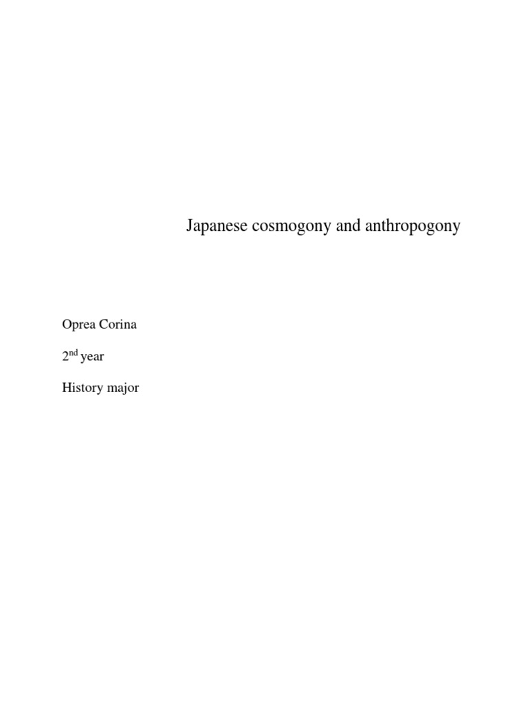 Japanese Mythology PDF Shinto Japan