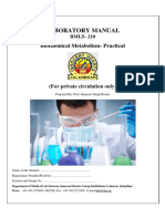 Lab Manual Biochemistry For 2 Sem