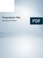 Presentation Title: My Company Information