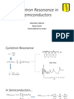 Cyclotron Resonance in Semiconductors