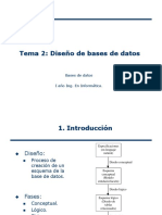 Tema 2 Diseño de Base de datos ER.