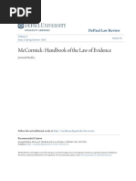 McCormick - Handbook of The Law of Evidence