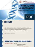 Seminario #12 Alteraciones Cromosómicas Numéricas y Estructurales.