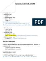 A Quick Guide To Boolean Algebra by Akash Anand