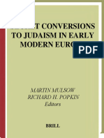 Secret Conversions To Judaism in Early Modern Europe (2004) PDF