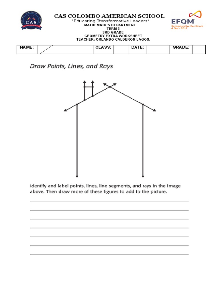 Geometry Extra Worksheet