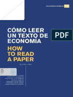 Cómo Leer Un Texto de Economía