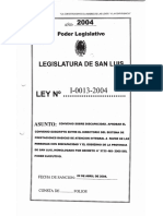 Legajo Ley I-0013-2004