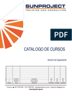 Catalogo de Cursos. Sección de Capacitación